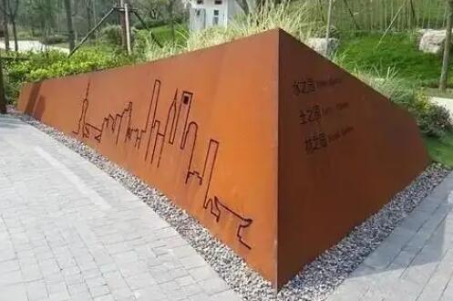 君山耐候钢挡土墙