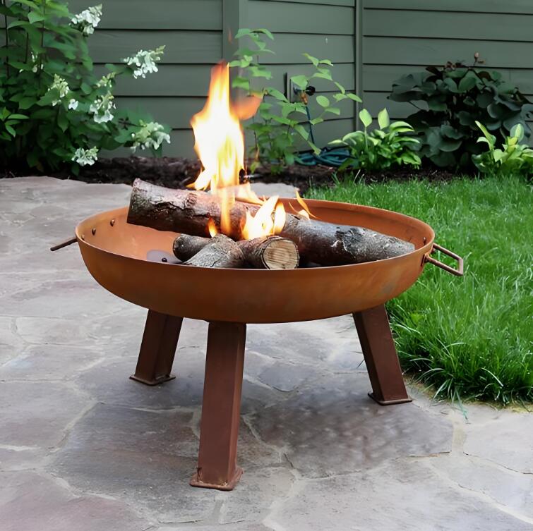 君山锈钢板火盆